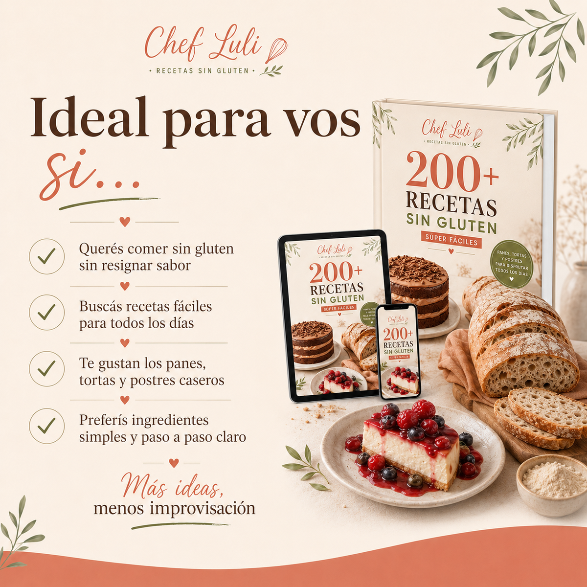 200+ Recetas Sin Gluten para Volver a Disfrutar la Comida